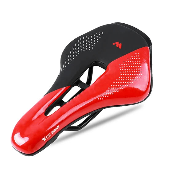 WEST BIKING Bicycle Saddle Hollow Breathable Road Bike Seat Ultralight Durable Shockproof Bicycle Seat Cushion Cycling Parts