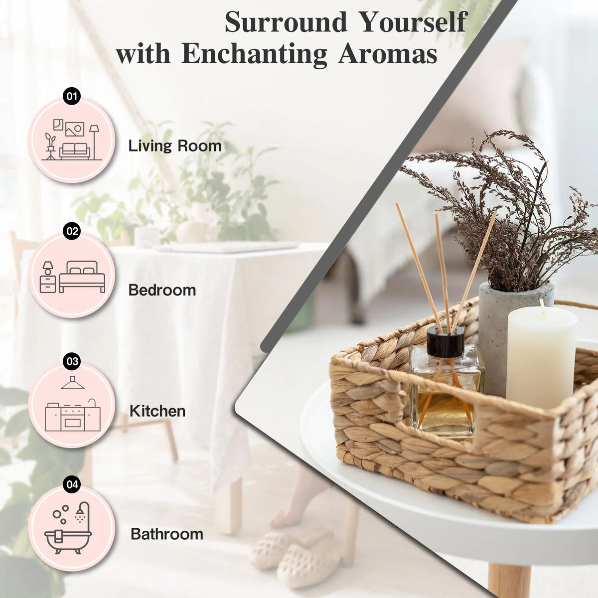MAYJAM 28pcs Pure Natural Essential Oils Gift Set For Humidifier Diffuser Lavender Vanilla Sage Jasmine Rose
