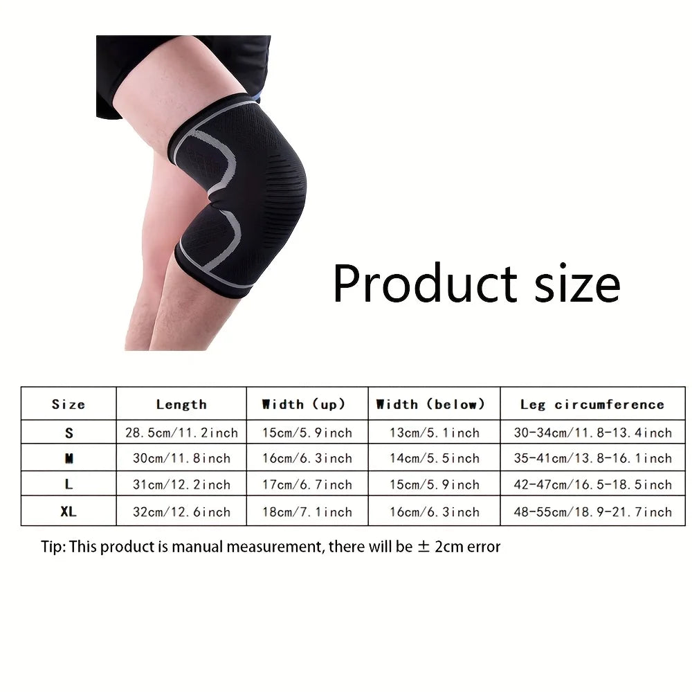 2pcs Elastic Knee Pads Breathable Comfortable and Warm Knee Pads Unisex Suitable for Fitness Training Work and Daily Life Christmas Thanksgiving Father's Day Gift