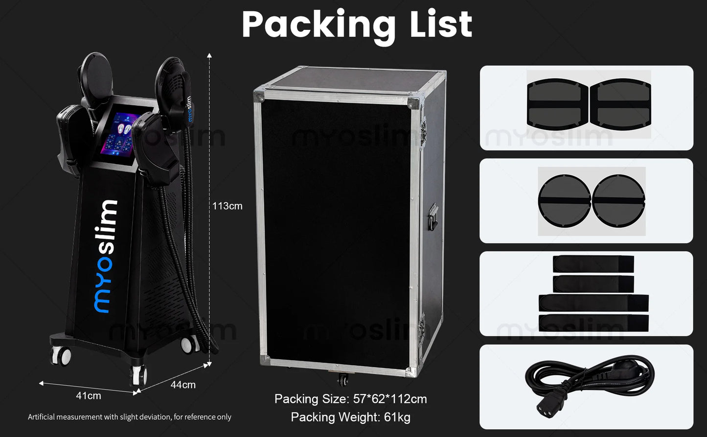 EMS Body Sculpting Machine MYOslim Muscle Building Fat Burning Abdominal Sculpting 15T 6500W Weight Lose Machine