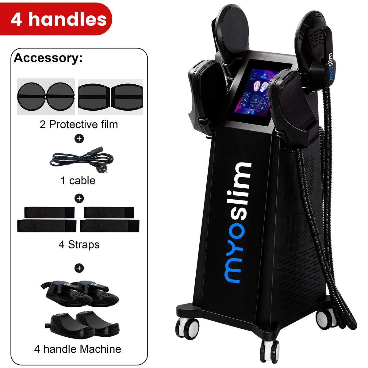 EMS Body Sculpting Machine MYOslim Muscle Building Fat Burning Abdominal Sculpting 15T 6500W Weight Lose Machine