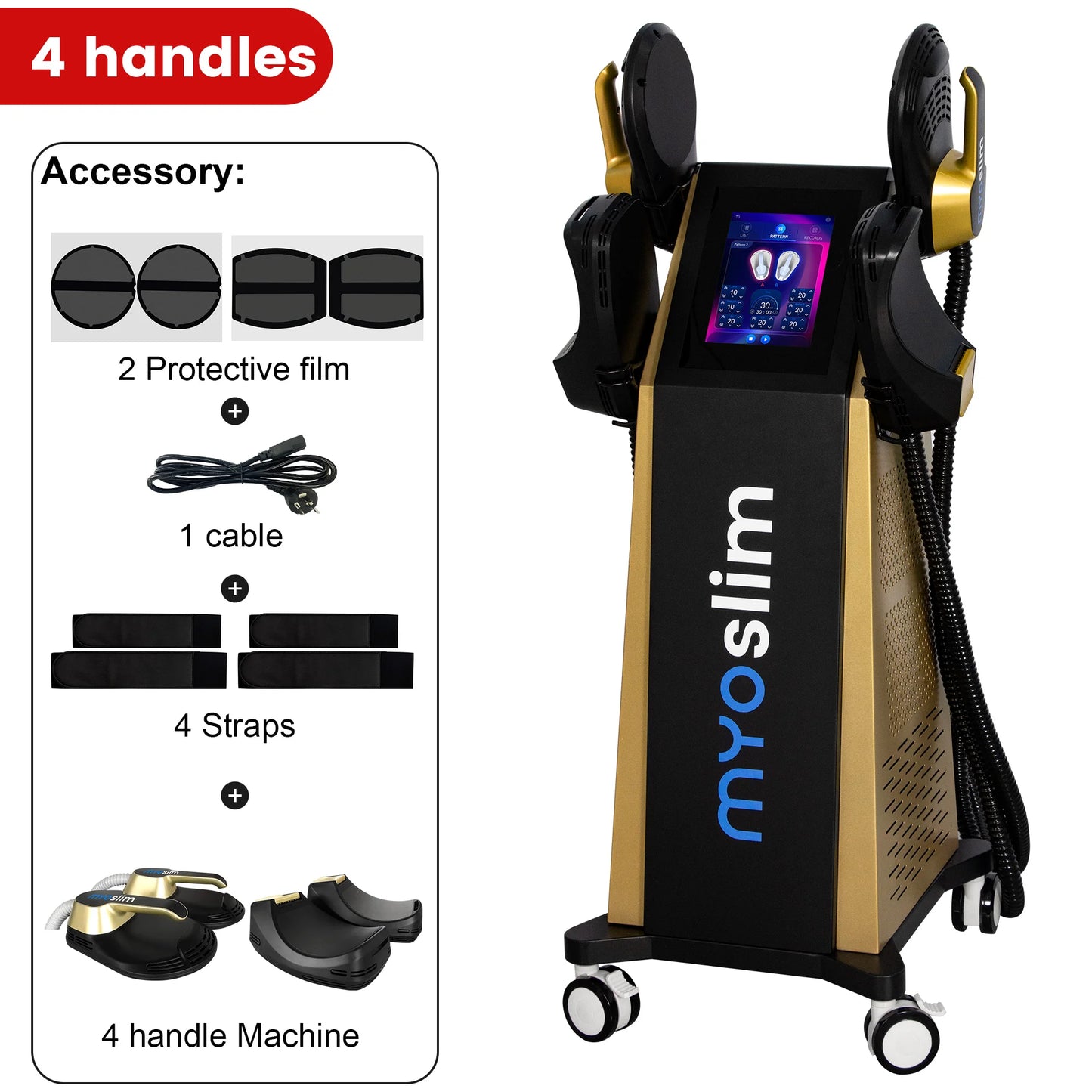 EMS Body Sculpting Machine MYOslim Muscle Building Fat Burning Abdominal Sculpting 15T 6500W Weight Lose Machine