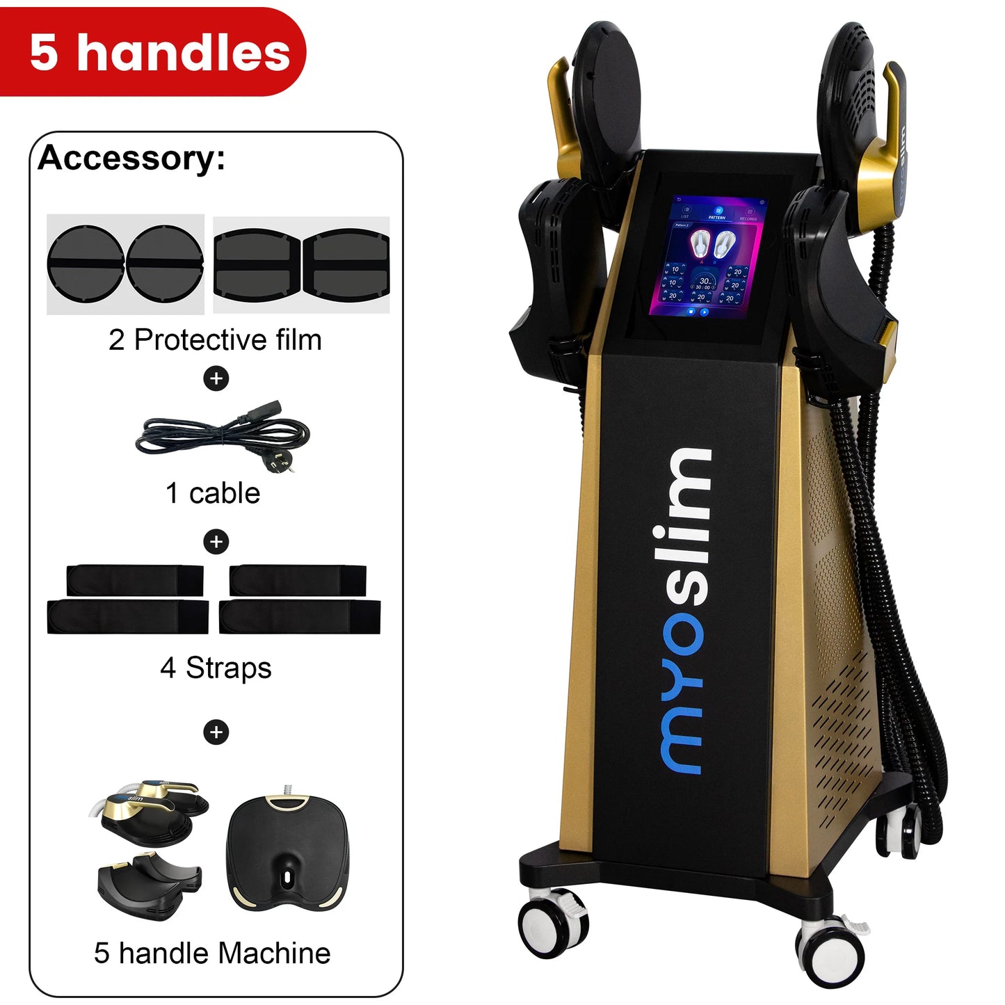 EMS Body Sculpting Machine MYOslim Muscle Building Fat Burning Abdominal Sculpting 15T 6500W Weight Lose Machine