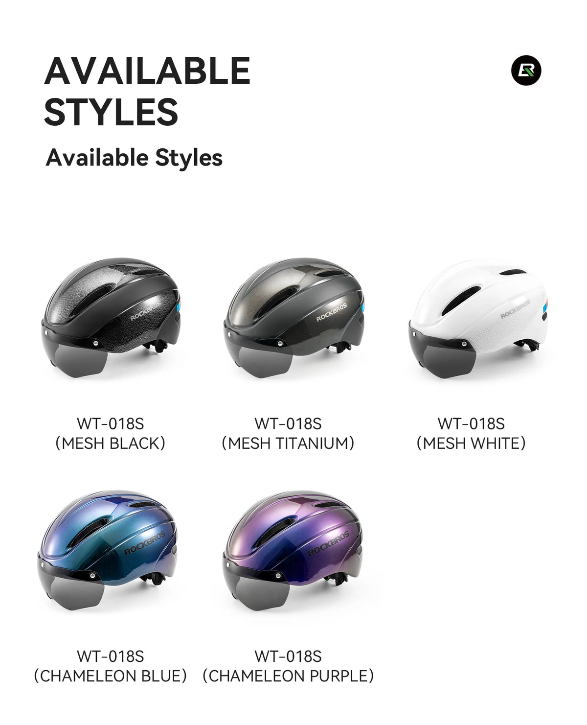 ROCKBROS Bicycle Helmet  Aero Cycling Helmet Integrally-molded Bike Helmet Men Women Goggles Lens MTB Road Cycling Equipment