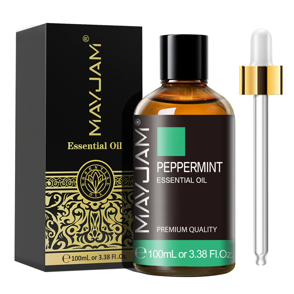 MAYJAM Lavender Vanilla Ylang Ylang Essential Oil Pure Natural Undiluted, 100ml Aroma Oil Peppermint Sandalwood Frankincense Rose Lemongrass Patchouli for Humidifier Diffuser Making Scented Candle ,Geranium Citronella Ginger