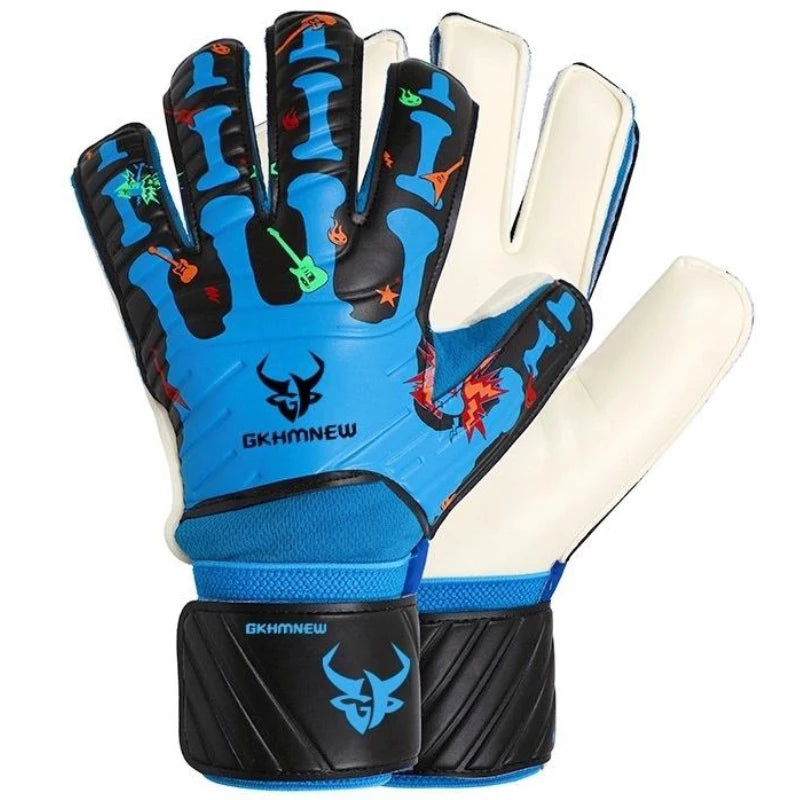 Goalkeeper Gloves with Fingersave, Breathable Soccer Goalie Gloves, 4mm Latex, for Kids, Youth and Adult