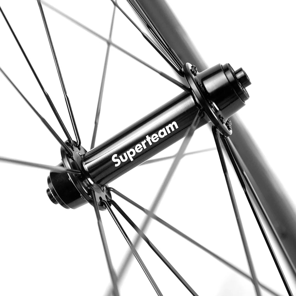 UCI Approved NEW SUPERTEAM Big Discount 50mm Tubeless Carbon Wheelset Road Bike Wheel 700C Carbon Bike Wheels High TG