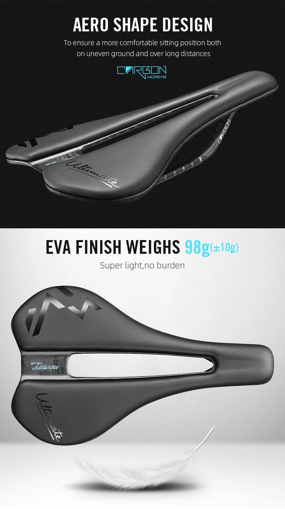 RYET Carbon 3D-printed Bike Saddle 7x7 Rail Saddle Men Women Triathlon Road MTB Mountain Gravel Cycling Saddle Ultralight 135g