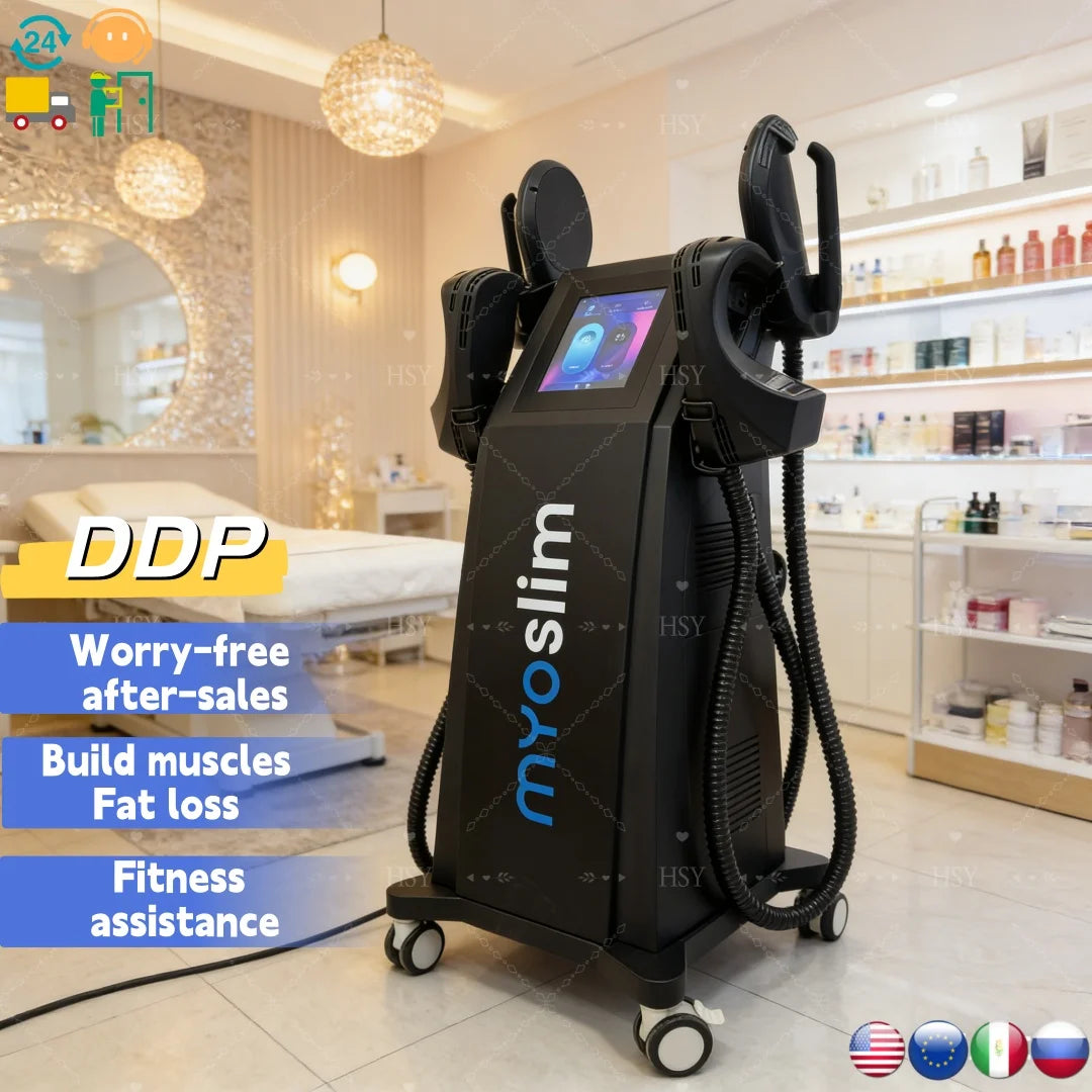 EMS Body Sculpting Machine MYOslim Muscle Building Fat Burning Abdominal Sculpting 15T 6500W Weight Lose Machine