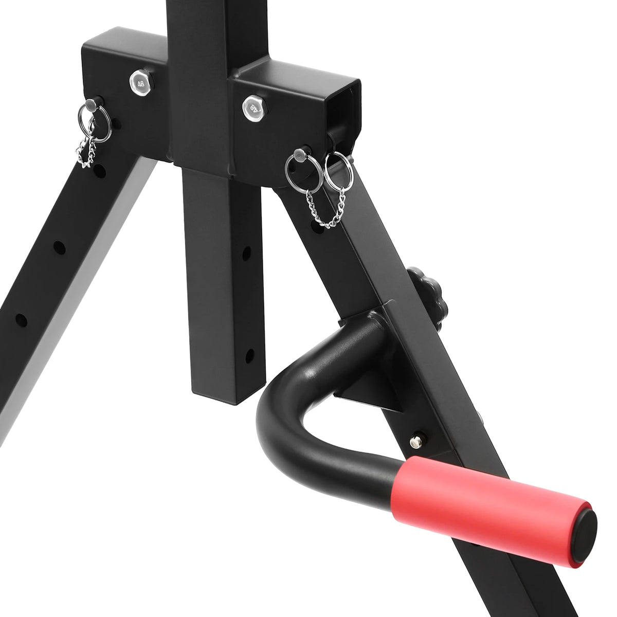 Adjustable Pull Up Bar, 200kg Load Foldable Home Gym Multi-Function Training Station with Parallel Bars for Strength Training