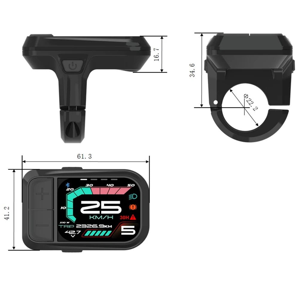 BAFANG CAN-protocol 860C 600C, LCD Display, Killswitch, Triangle Plug, Electric Bike Instrument BBS M Series , Motor, Bluetooth