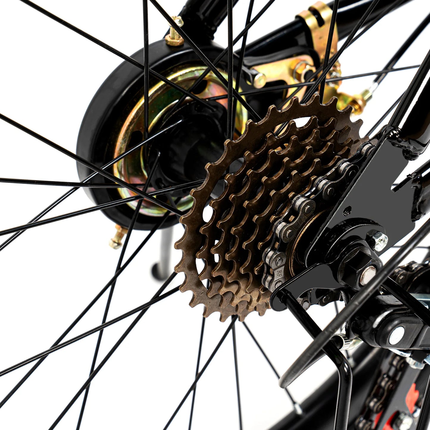 20" 7 Speeds Mountain Bike Kids Bicycle Dual-Disc Brakes Unisex Children's Bicycle Height Adjustable MTB Boys Girls Riding Bike