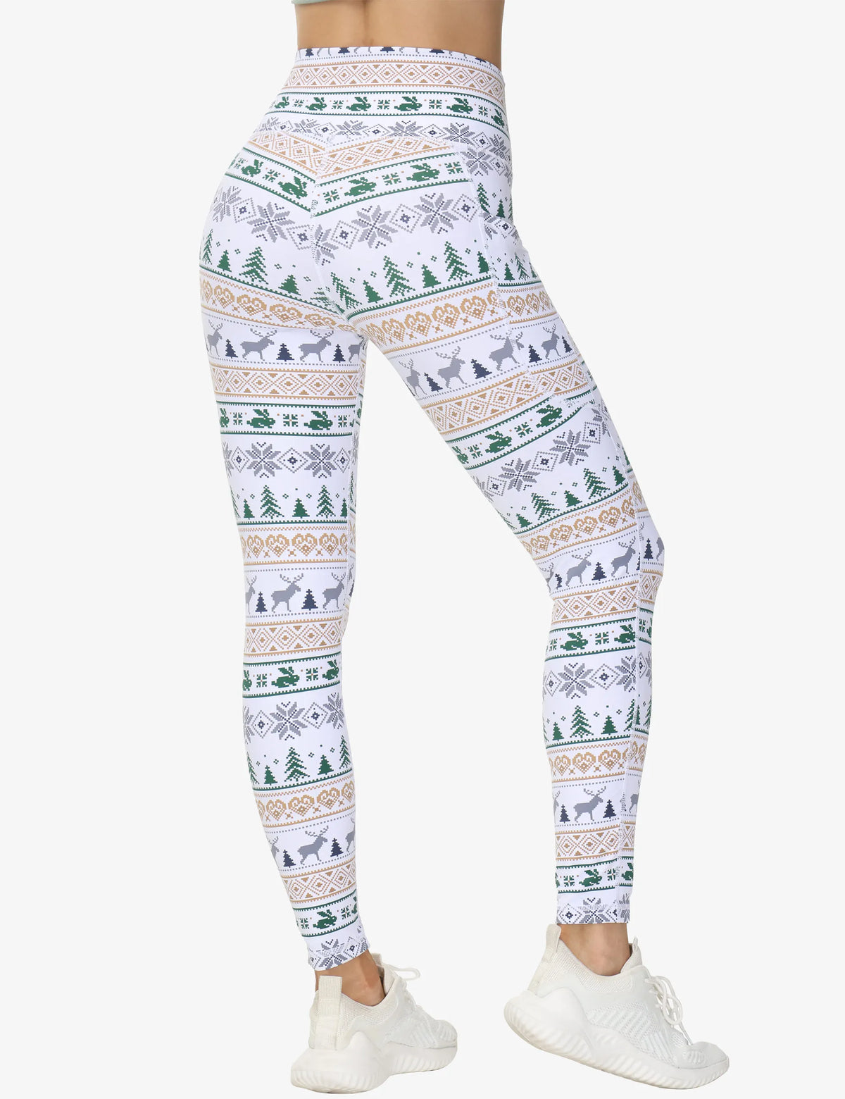 THE GYM PEOPLE Women's Cross Waist Workout Leggings Tummy Control High Waisted Athletic Yoga Pants with Pockets