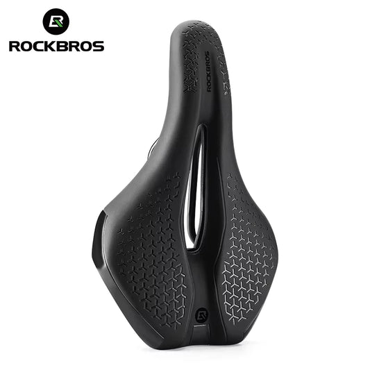 ROCKBROS Local Ship Bicycle Saddle Hollow Breathable Shockproof Cycling Seat PU Non-Slip Leather Cushion Lightweight Bike Saddle