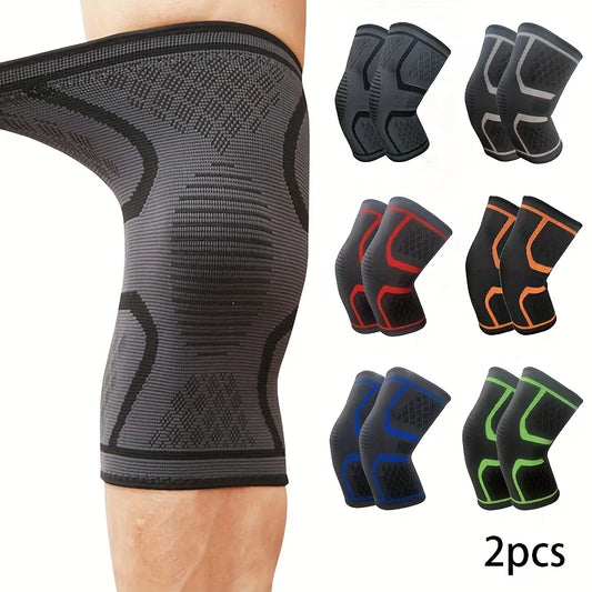 2pcs Elastic Knee Pads Breathable Comfortable and Warm Knee Pads Unisex Suitable for Fitness Training Work and Daily Life Christmas Thanksgiving Father's Day Gift