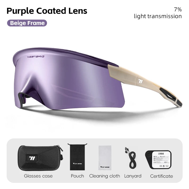 WEST BIKING Aero Beak Man Cycling Glasses Sports Sunglasses Road Bike Mountain TR90 Bicycle Glasses Riding Goggle Sports Eyewear