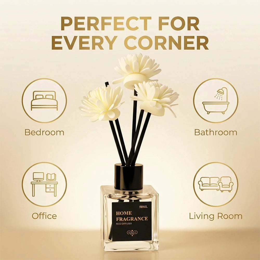 Hot 50ml Reed Diffuser Essential Oil Volatile Hilton Shangri-La Hotel Rattan Aromatherapy Air Freshener Fragrance Home Perfume