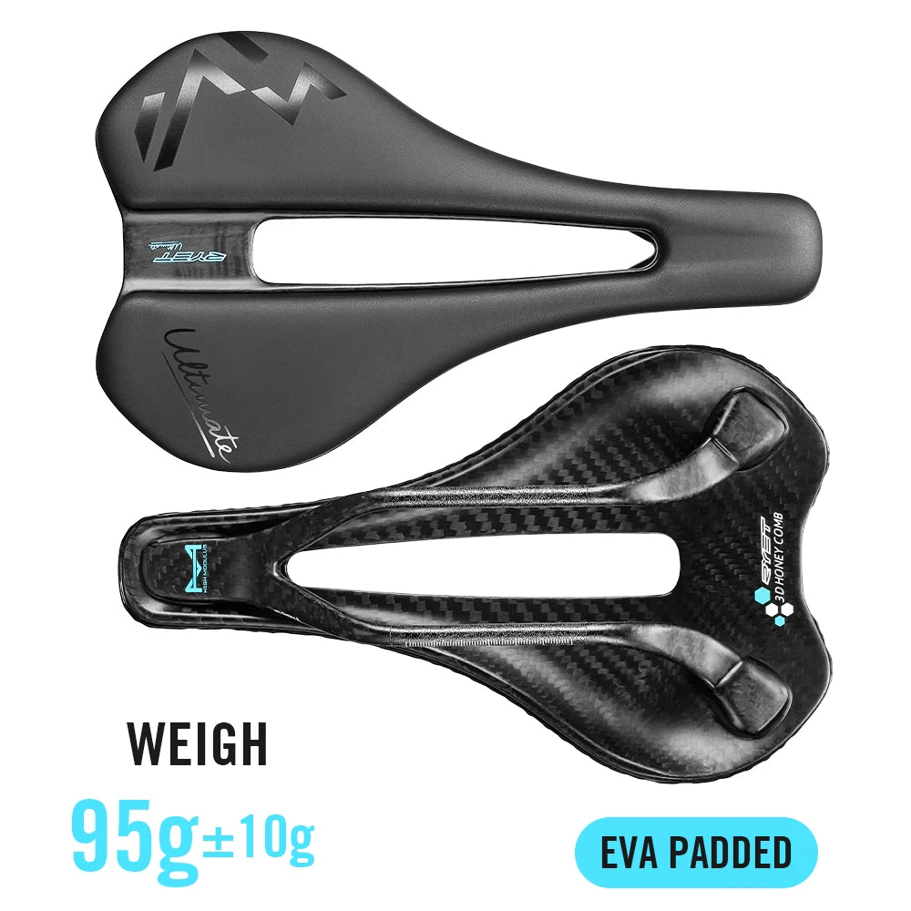 RYET Carbon 3D-printed Bike Saddle 7x7 Rail Saddle Men Women Triathlon Road MTB Mountain Gravel Cycling Saddle Ultralight 135g