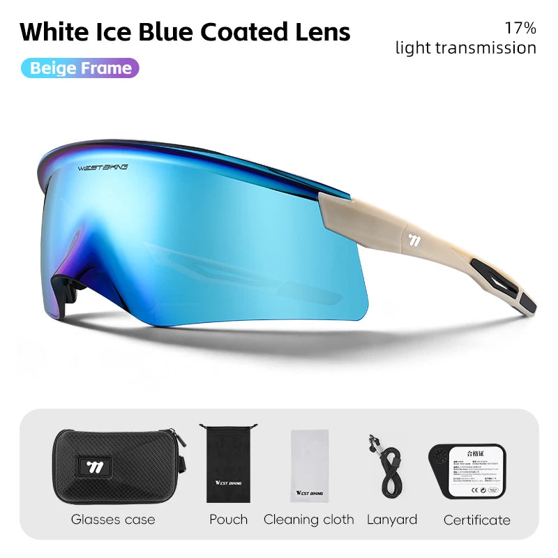 WEST BIKING Aero Beak Man Cycling Glasses Sports Sunglasses Road Bike Mountain TR90 Bicycle Glasses Riding Goggle Sports Eyewear