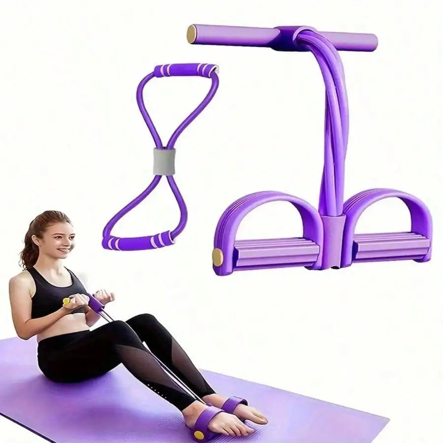 6 Rolls Upgraded High Tension Purple Resistance Bands, Ergonomic Durable Fitness Bands With Comfortable Grip, Suitable For Home Gym Weight Training, Cardio Exercises And Daily Home Fitness