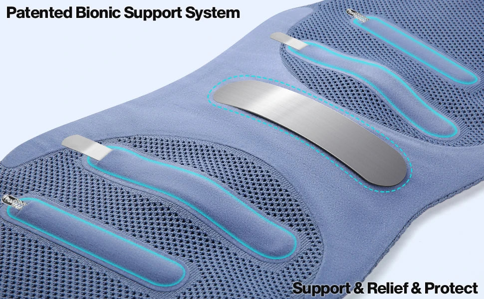 NEENCA Back Support Brace Adjustable Lumbar Support Belt Waist Wrap for Lower Back Pain Relief, Injuries, Sciatica, Scoliosis