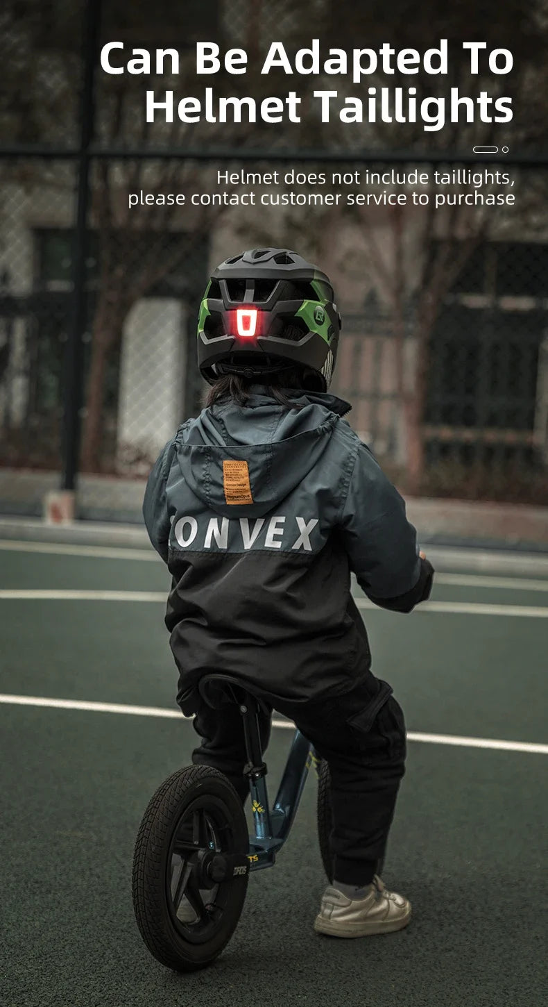 ROCKBROS Children Full Face Cycling Helmet Kids Laufrad Push Bike Helmet Head Safety Protect Girls Boys MTB Road Bicycle Helmet