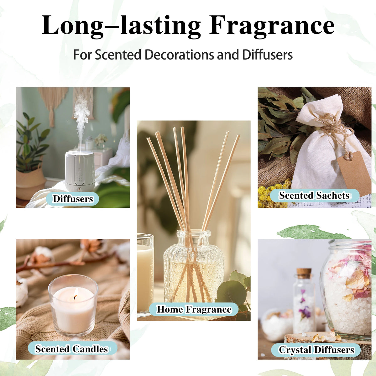 MAYJAM 28pcs Pure Natural Essential Oils Gift Set For Humidifier Diffuser Lavender Vanilla Sage Jasmine Rose