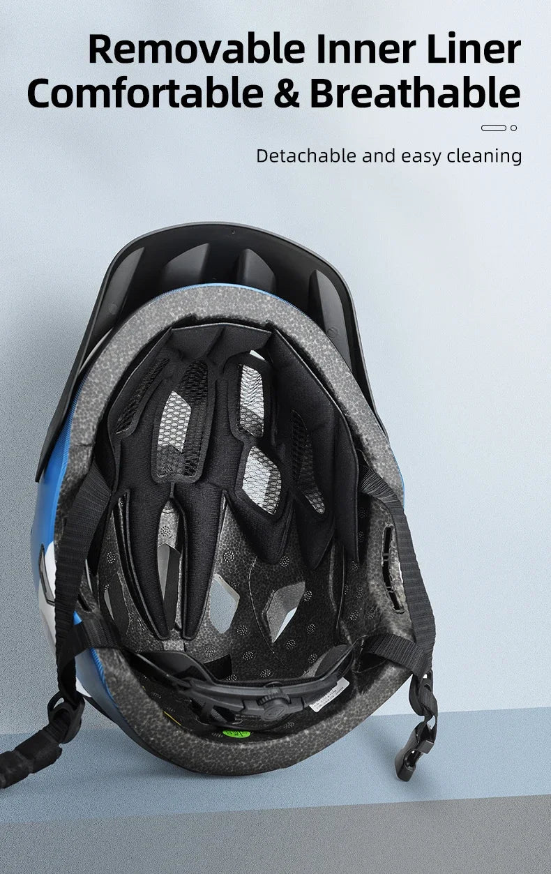 ROCKBROS Children Full Face Cycling Helmet Kids Laufrad Push Bike Helmet Head Safety Protect Girls Boys MTB Road Bicycle Helmet