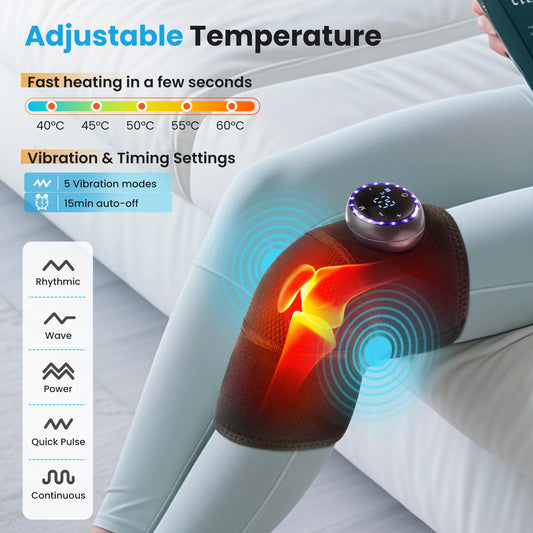 5-gear Electric Heating Knee Protection Massage Warm Compress Joint Protection Neck Shoulder Knee Vibration Pressing Intelligent