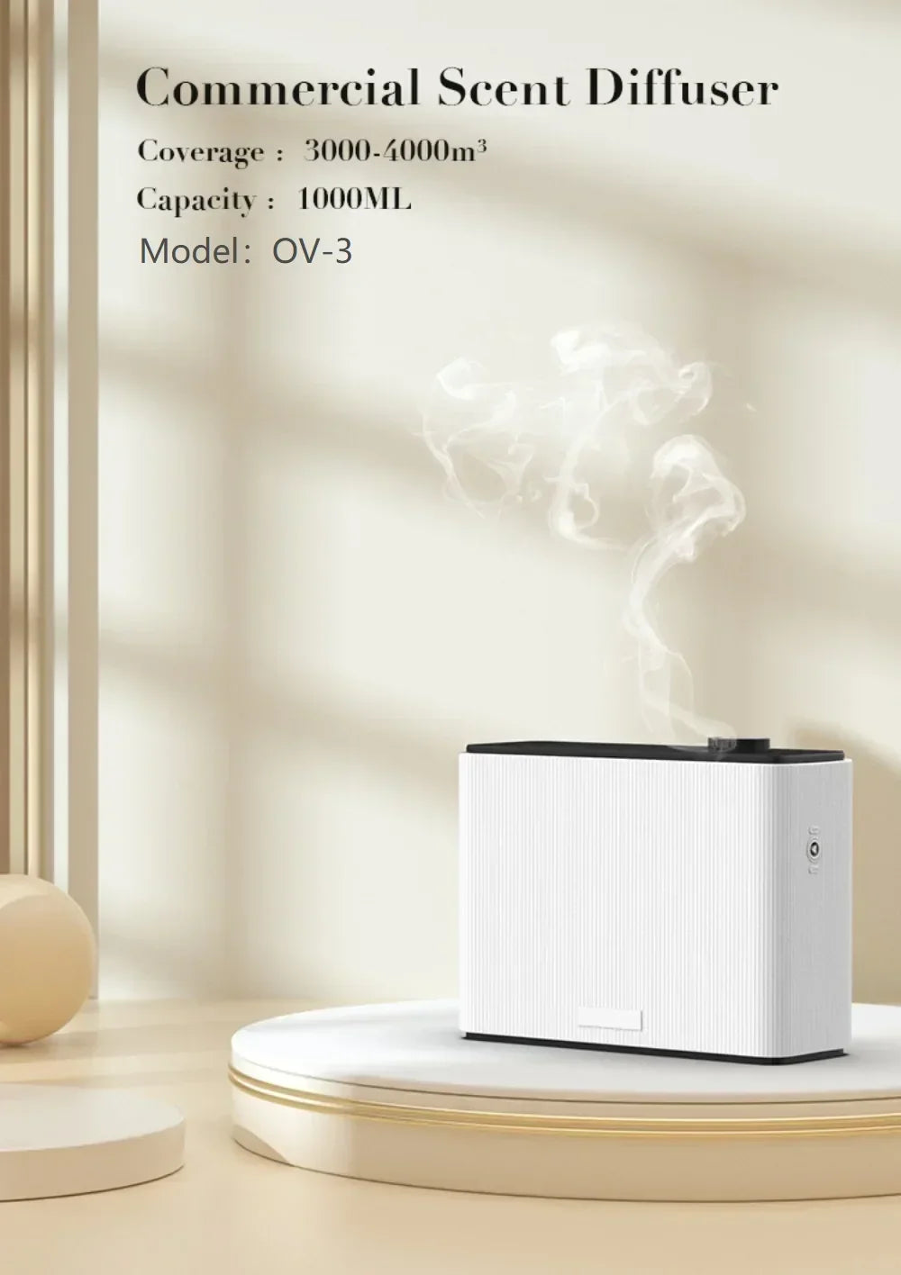 NAMSTE 1000ML Fragrance Diffuser Smart Scent Air Machine for Home Hotel Aroma Diffuser Cover Up To 4000m³ Local Warehouse Ship