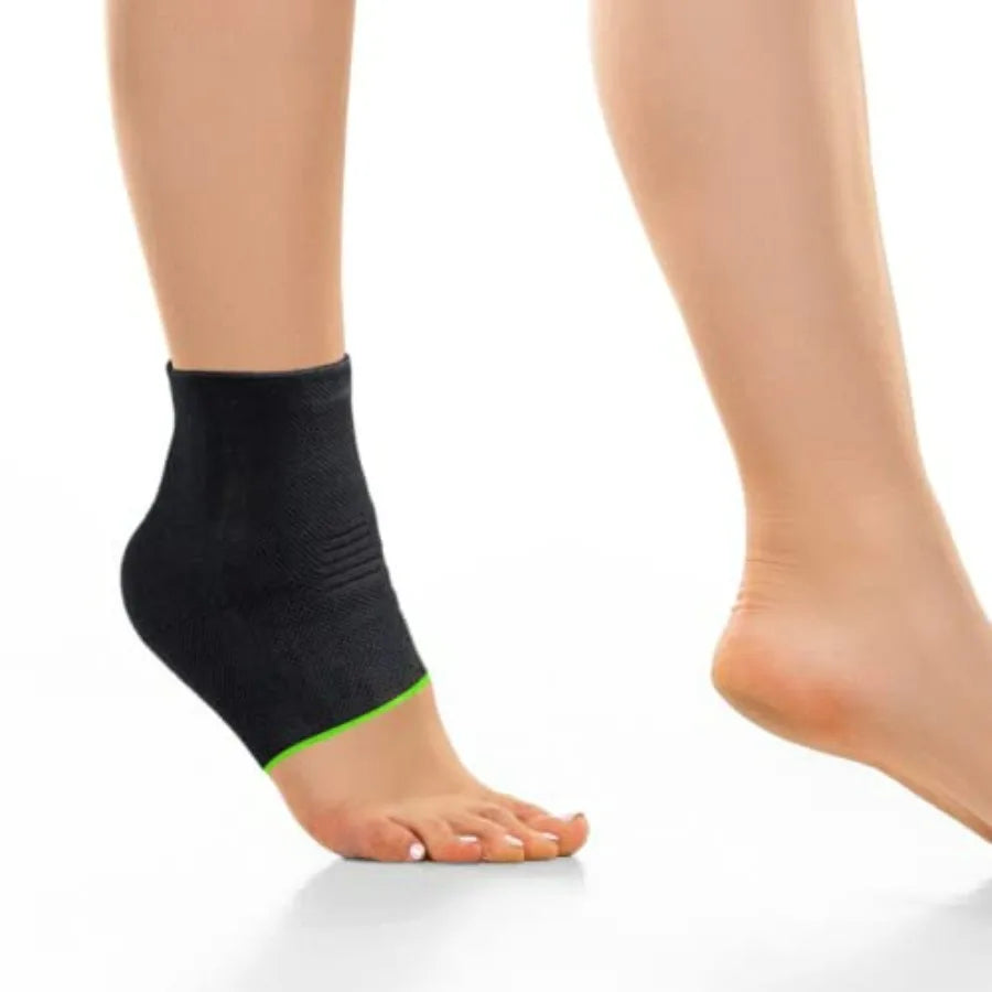ikido Ankle Brace Compression Sleeve for Work Gym Sports Plantar Fasciitis Support Socks Large Black 1 Pair Comfort Relief