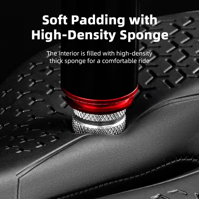 ROCKBROS Local Ship Bicycle Saddle Hollow Breathable Shockproof Cycling Seat PU Non-Slip Leather Cushion Lightweight Bike Saddle