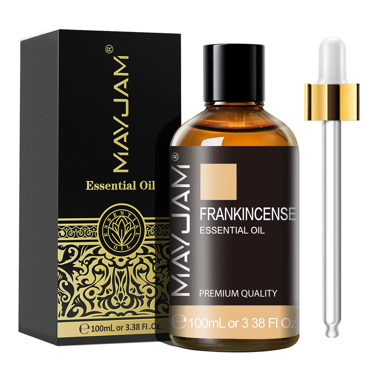 MAYJAM Lavender Vanilla Ylang Ylang Essential Oil Pure Natural Undiluted, 100ml Aroma Oil Peppermint Sandalwood Frankincense Rose Lemongrass Patchouli for Humidifier Diffuser Making Scented Candle ,Geranium Citronella Ginger