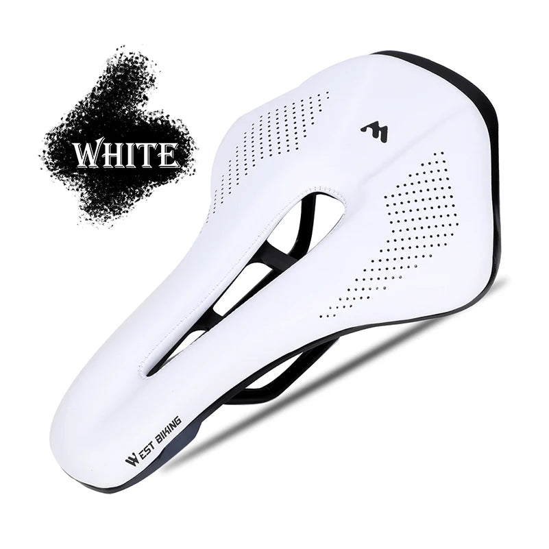 WEST BIKING Bicycle Saddle Hollow Breathable Road Bike Seat Ultralight Durable Shockproof Bicycle Seat Cushion Cycling Parts