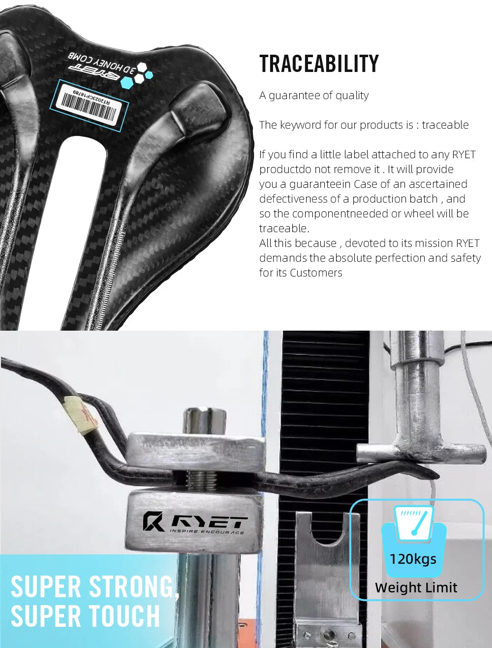 RYET Carbon 3D-printed Bike Saddle 7x7 Rail Saddle Men Women Triathlon Road MTB Mountain Gravel Cycling Saddle Ultralight 135g