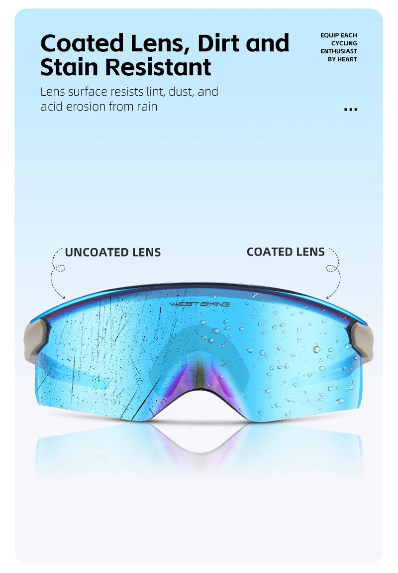 WEST BIKING Aero Beak Man Cycling Glasses Sports Sunglasses Road Bike Mountain TR90 Bicycle Glasses Riding Goggle Sports Eyewear