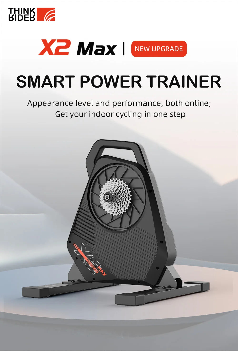 New ThinkRider X2Max Smart Bike Trainer MTB Road Bicycle home trainer Built-in Power Meter power meter Compatible