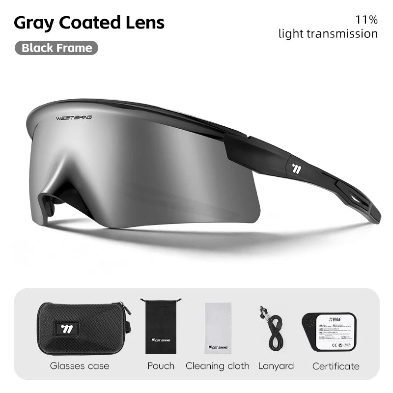 WEST BIKING Aero Beak Man Cycling Glasses Sports Sunglasses Road Bike Mountain TR90 Bicycle Glasses Riding Goggle Sports Eyewear