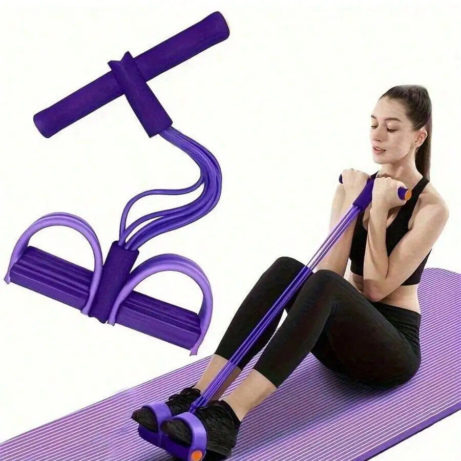 6 Rolls Upgraded High Tension Purple Resistance Bands, Ergonomic Durable Fitness Bands With Comfortable Grip, Suitable For Home Gym Weight Training, Cardio Exercises And Daily Home Fitness