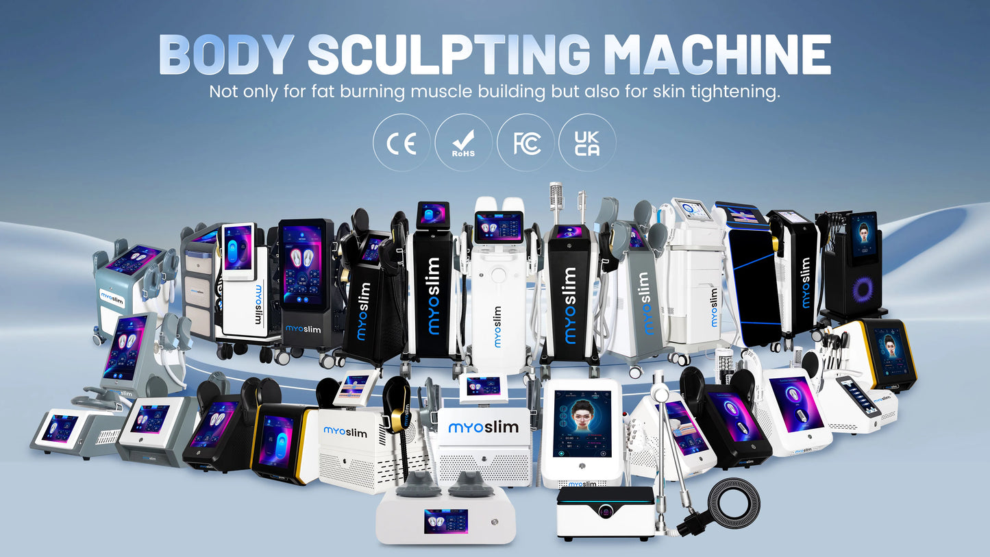 EMS Body Sculpting Machine MYOslim Muscle Building Fat Burning Abdominal Sculpting 15T 6500W Weight Lose Machine