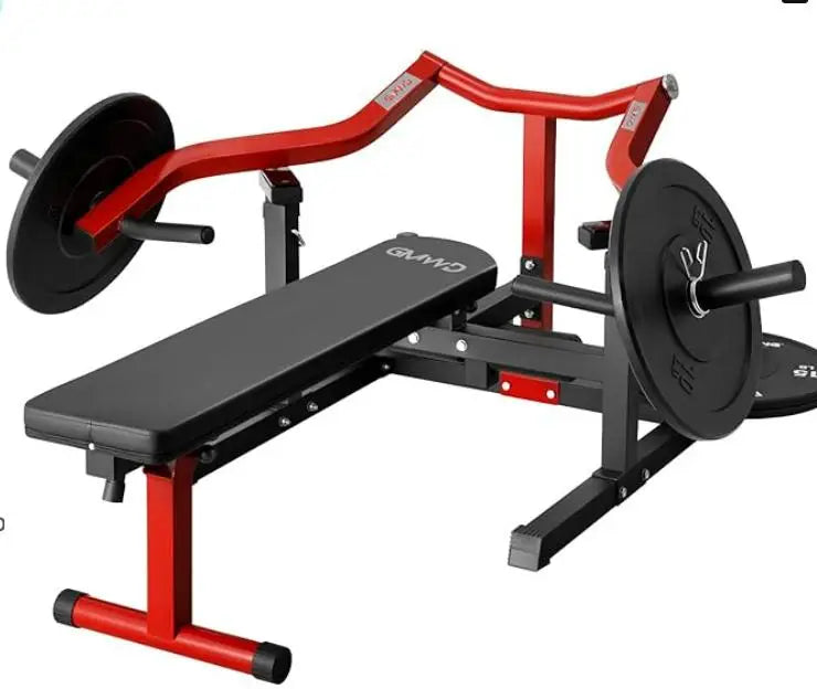 Chest Press Machine, 1250 LBS Multi-Functional Adjustable Bench Press Machine with Independent Converging Arms, Flat Incline Bench for Chest, Shoulder, AB Workouts Home Gym Equipment