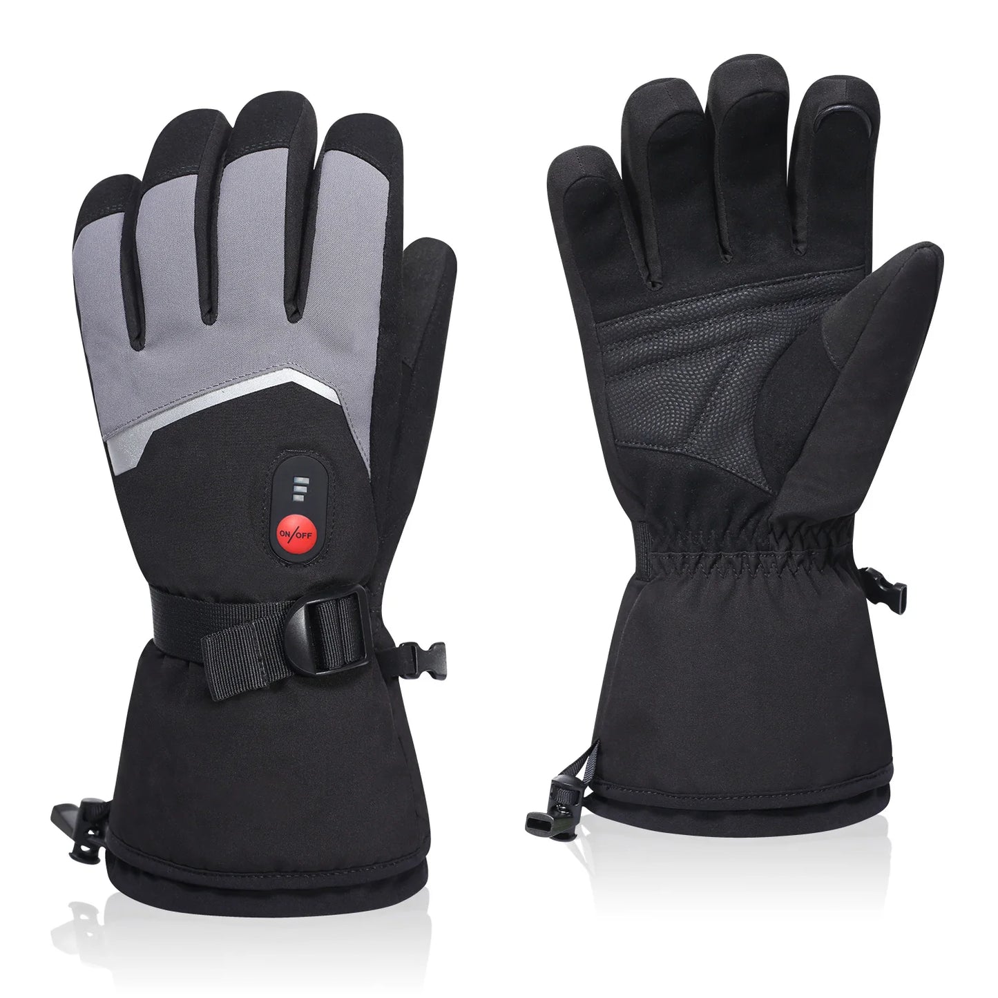 Savior Heat Winter Ski Heated Gloves With Rechargeable Battery Heating Mittens for Men Women Keep Warm Outdoor Thermal Gloves