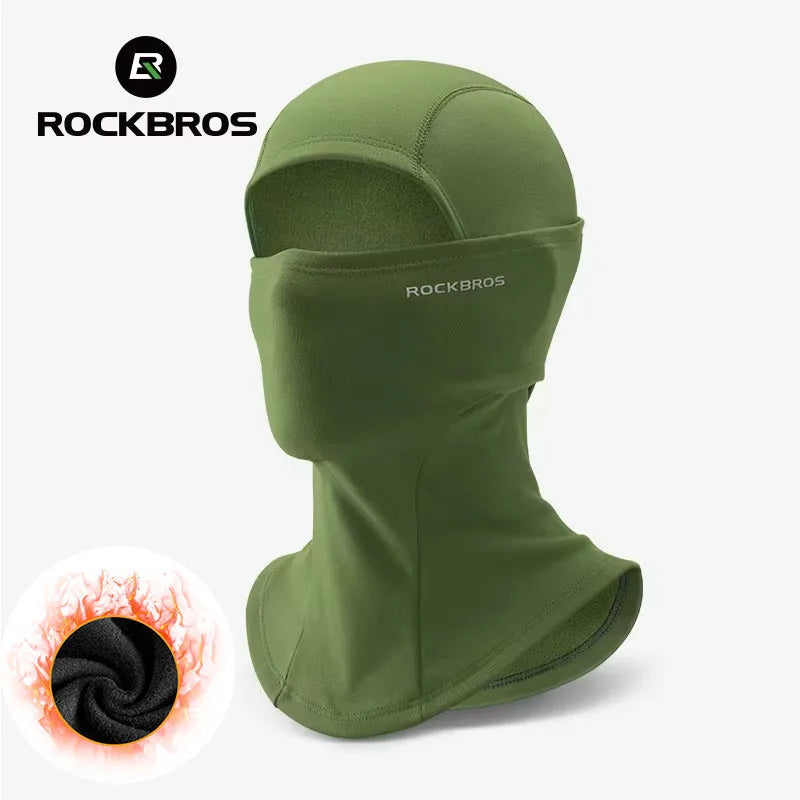 ROCKBROS Winte Maskr Balaclava Scarf Keep Warm Moto Cyling Mask Fishing Skiing Mask Bicycle Scarf Motorcycle Scarf Bike Hat